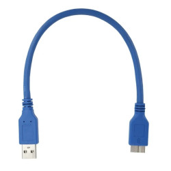CABLE USB 3.0 A DISCO DURO EXTERNO B 20CM FE-022 B AZUL