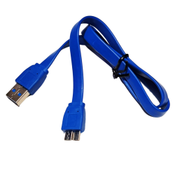CABLE USB 3.0 A DISCO DURO EXTERNO B 40CM AZUL
