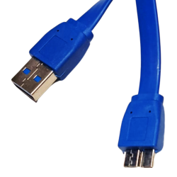 CABLE USB 3.0 A DISCO DURO EXTERNO B 40CM AZUL