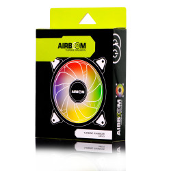COOLER DE PC INTERNO AIRBOOM AB 125 TURBINE RAINBOW CONECCION A FUENTE 12CM RGB