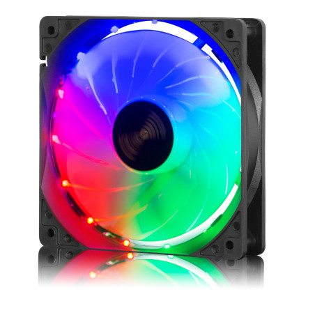 COOLER DE PC INTERNO AIRBOOM AB 125 TURBINE RAINBOW CONECCION A FUENTE 12CM RGB