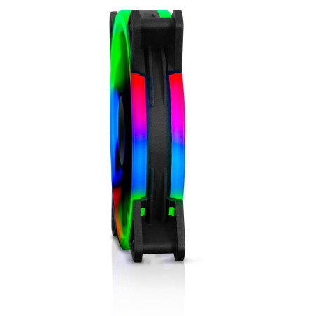 COOLER DE PC INTERNO AIRBOOM AB 124 AUREOLA CONECCION A FUENTE 12CM RGB