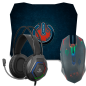 KIT 3 EN 1 ENKORE BRAIN 3 - ENT G1005-3NBOOK AUDIFONO + MOUSE + PAD MOUSE