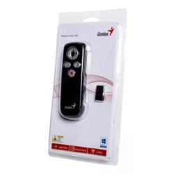 PRESENTADOR GENIUS CON PUNTERO MEDIA POINTER 100 RUN CAR NEGRO
