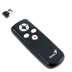 PRESENTADOR GENIUS CON PUNTERO MEDIA POINTER 100 RUN CAR NEGRO