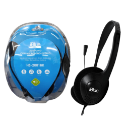 AUDIFONO IBLUE HS-2001BK CON MICROFONO PARA PC