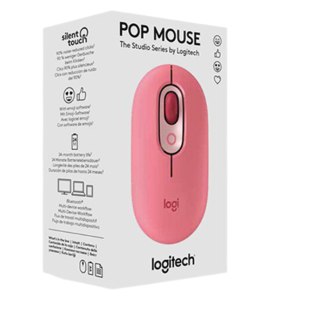 MOUSE LOGITECH POP BLUETOOTH CORAL ROSE