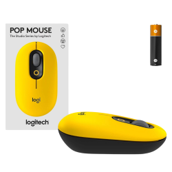 MOUSE LOGITECH POP BLUETOOTH BLACK / YELLOW