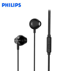 AUDIFONO PHILIPS IN-EAR TAUE101BK CON MICROFONO 3.5MM BASS SOUND BLACK*