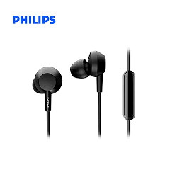 AUDIFONO PHILIPS IN-EAR TAE4105BK CON MICROFONO 3.5MM BASS BLACK