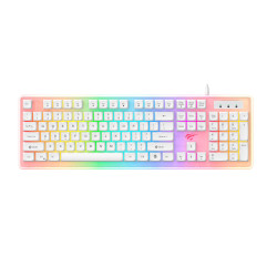TECLADO GAMER HAVIT GAMENOTE KB876L-SP BLACO TRANSPARENTE RGB