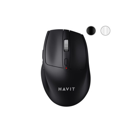 MOUSE INALAMBRICO HAVIT MS61WB COLOR NEGRO Y BLANCO