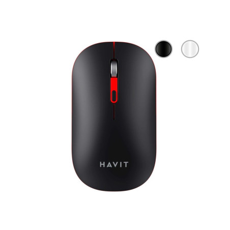 MOUSE HAVIT MS60WB DUAL INALAMBRICO Y BLUETOOTH COLOR BLANCO Y NEGRO