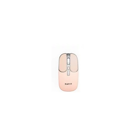 KIT TECLADO + MOUSE HAVIT KB831WB-SP INALAMBRICO BT COLOR ROSADO