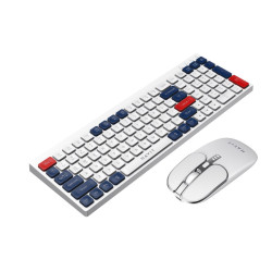 KIT TECLADO + MOUSE HAVIT KB830WB-SP INALAMBRICO BT TRICOLOR