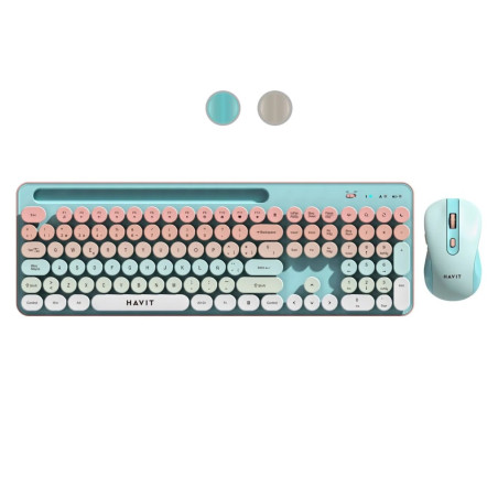 KIT TECLADO + MOUSE HAVIT KB832GCM-SP INALAMBRICO BT