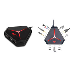 HUB USB HAVIT H95 MULTIFUNCION 10 EN 1 GAMER