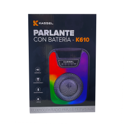 PARLANTE PORTATIL KASSEL K610 BLUETOOTH RGB