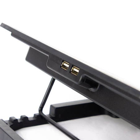COOLER GAMER PARA LAPTOP CYBERCOOL HA-K1 4 VENTILADORES