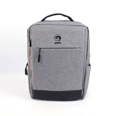 MOCHILA PARA LAPTOP 15.6 GRIS USB BA-03 MARVO