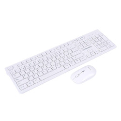 KIT TECLADO + MOUSE HALION HA-K652C INALAMBRICO BLANCO