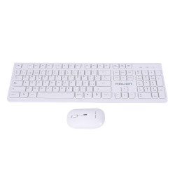 KIT TECLADO + MOUSE HALION HA-K652C INALAMBRICO BLANCO