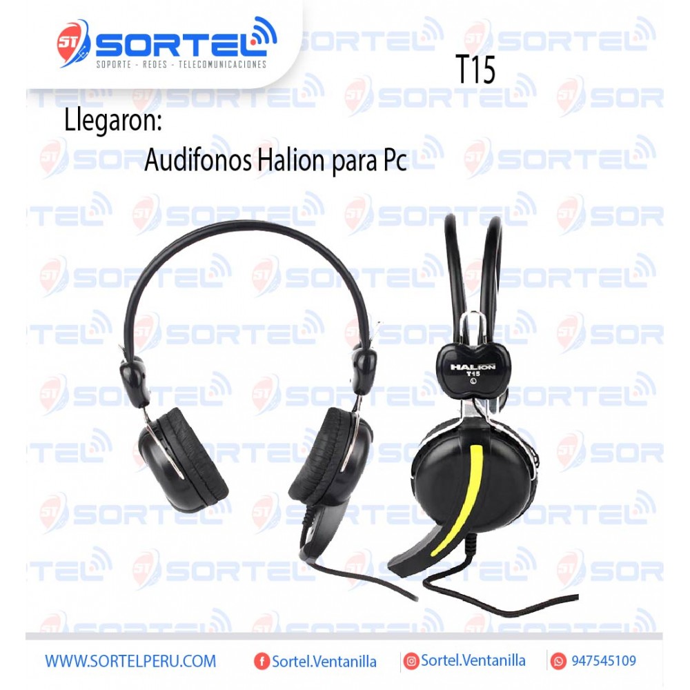AUDIFONO HALION T15 PARA PC AUDIFONO HALION T15 PARA PC