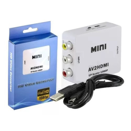 ADAPTADOR CONVERSOR RCA A HDMI 1080P