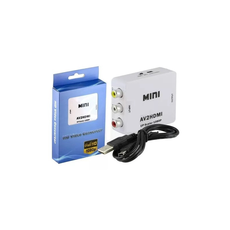 ADAPTADOR CONVERSOR RCA A HDMI 1080P ADAPTADOR CONVERSOR RCA A HDMI 1080P