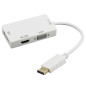 ADAPTADOR COMVERSOR 3 EN 1 DISPLAY PORT A HDMI, VGA Y DVI