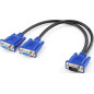 ADAPTADOR VGA DE 1 A 2 VGA 10CM