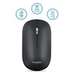 MOUSE INALAMBRICO MICRONICS LUDICO MIC M722 - 3M BT - WIFI RECARGABLE