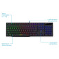 COMBO GAMER 4 EN 1 ENKORE BRAIN4 ENT G1005-4 TECLADO + MOUSE + AUDIFONO  PAD MOUSE RGB