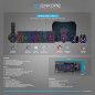 COMBO GAMER 5 EN 1 ENKORE BRAVIO5 ENT G1000-5 TECLADO + MOUSE + AUDIFONO + PARLANTES + PAD MOUSE