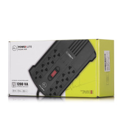 ESTABILIZADOR POWER LITE PULSAR AVR PLI1200 1200VA/600W 8 SALIDAS