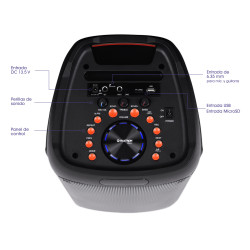 PARLANTE PORTATIL MAXTRON MAXIM MX313W 313W BT - SD - USB - FM