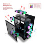 CASE O GABINETE GAMER PARA PC CYBERTEL KILLER CBX5016 RGB VIDRIO TEMPLADO