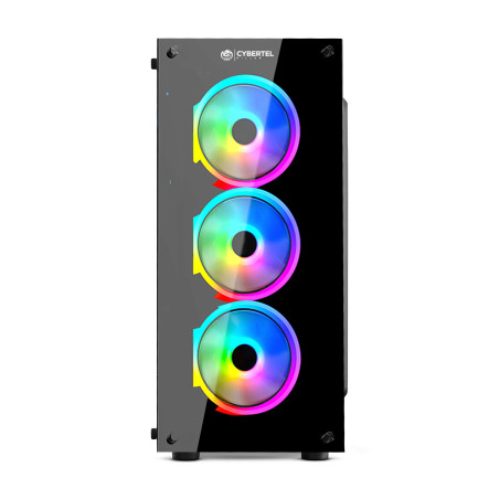 CASE O GABINETE GAMER PARA PC CYBERTEL KILLER CBX5016 RGB VIDRIO TEMPLADO