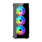 CASE O GABINETE GAMER PARA PC CYBERTEL KILLER CBX5016 RGB VIDRIO TEMPLADO