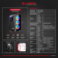 CASE O GABINETE GAMER PARA PC CYBERTEL KILLER CBX5016 RGB VIDRIO TEMPLADO