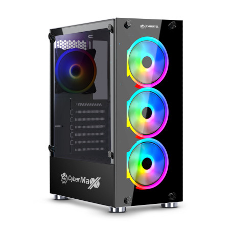 CASE O GABINETE GAMER PARA PC CYBERTEL KILLER CBX5016 RGB VIDRIO TEMPLADO
