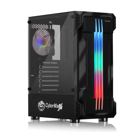 CASE O GABINETE GAMER CYBERTEL SAMURAI CBX5021 RGB VIDRIO TEMPLADO