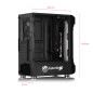 CASE O GABINETE GAMER CYBERTEL SAMURAI CBX5021 RGB VIDRIO TEMPLADO