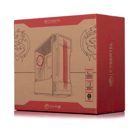 CASE O GABINETE GAMER CYBERTEL SAMURAI CBX5021 RGB VIDRIO TEMPLADO