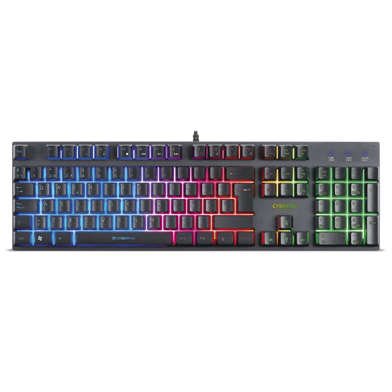 TECLADO GAMER USB CYBERTEL ELEMENT CYB K500 RGB