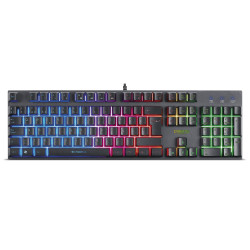 TECLADO GAMER USB CYBERTEL ELEMENT CYB K500 RGB