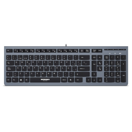 TECLADO USB MICRONICS MILANO MIC K704X MULTIMEDIA