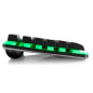 TECLADO GAMER MICRONICS NEON+ MIC K709+ RGB USB NEGRO