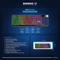 TECLADO GAMER MICRONICS NEON+ MIC K709+ RGB USB NEGRO