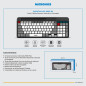 TECLADO BLUETOOTH RECARGABLE MICRONICS QUANTUM 3 MIC K600-3M  INALAMBRICO